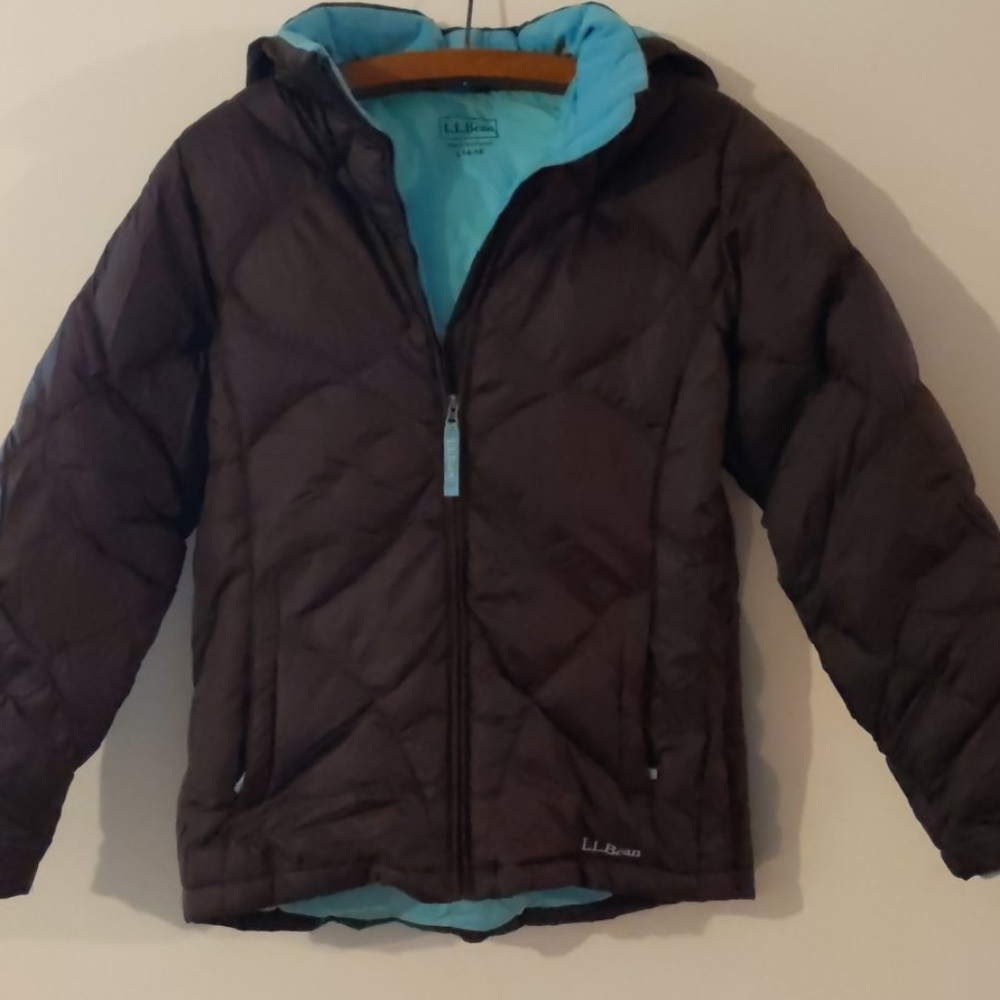 Winter coat brown n teal